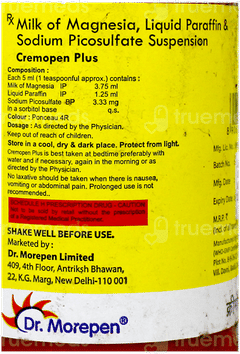 Cremopen Plus Mint Flavour Sugar Free Suspension 170Ml